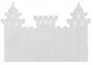 mosható pamutszőnyeg - világoskék kastély mosható pamutszőnyeg - világoskék kastély